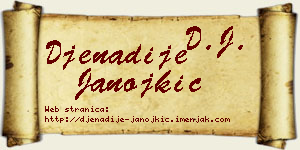Đenadije Janojkić vizit kartica